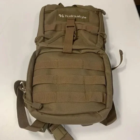 Hydro Style Tactical Hydration Backpack for Hiking, Biking & Climbing Tan X227