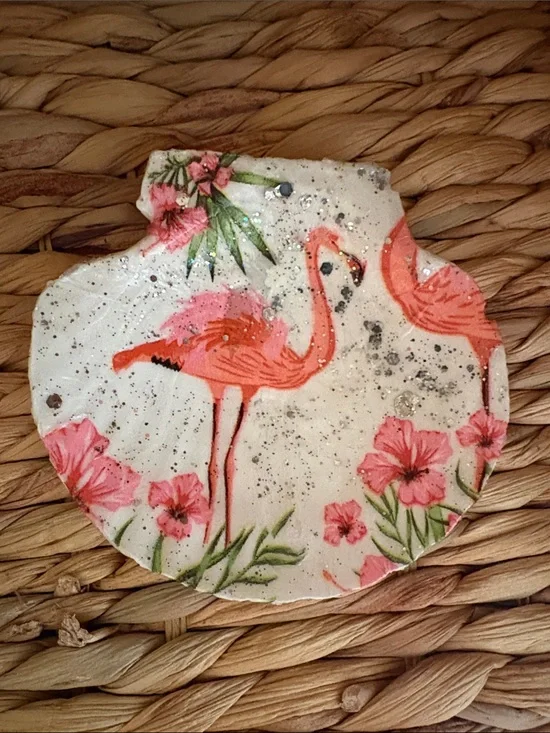 Pink Flamingo Decorative Soap Dish - Tropical Bath Accent