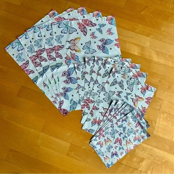 15 Count Polymailer Size Variety Set - BUTTERFLIES (5/6x9 + 5/10x13 + 5/14x19)