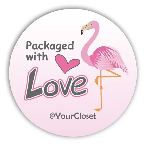 ♥️ 5x25 / 60 Thank You Stickers