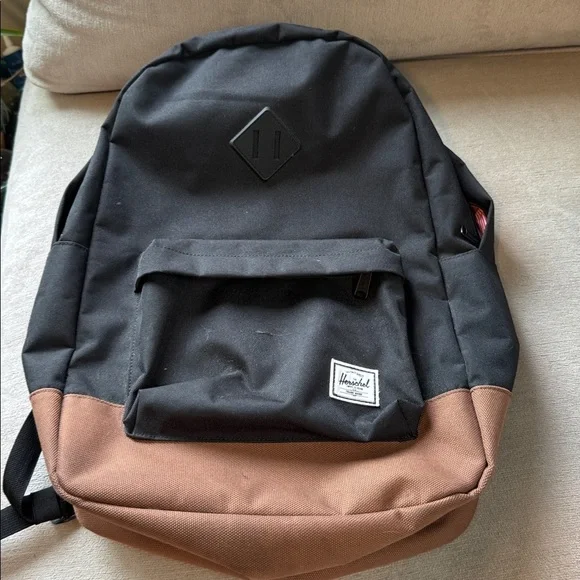 Herschel Supply Company Backpack Heritage Black Black Saddle Brown