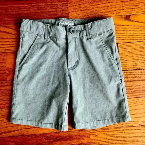 Cat & Jack Casual Cotton Khaki Light Heather Gray Shorts Toddler Boy’s size 5
