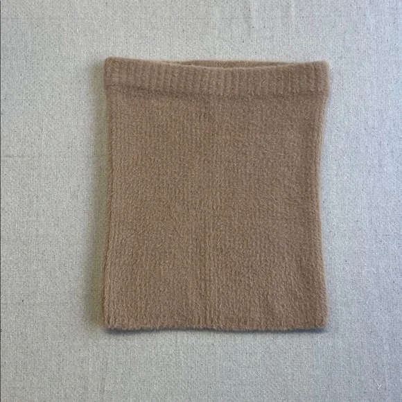 Aerie Cozy Fuzzy Knit Tube Top Sweater Neutral XS NWT
