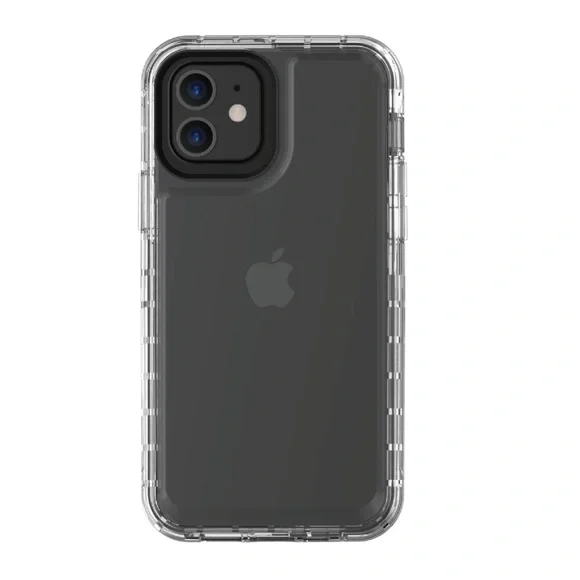 onn. Clear Rugged Case Built-in Microbial Protection for iPhone 12, 12 Pro NWOT