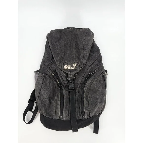 Jack Wolfskin Pecos Backpack Snuggle Up Black Grey Daypack Hiking Bag