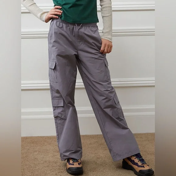 PacSun Kids Silver Baggy Cargo Pants Sz 16 Kids Youth