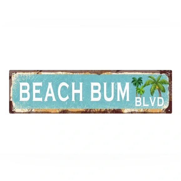 Beach Bum Blvd Decorative‎ Bath Sign