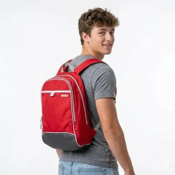OGIO Backpack NWOT Laptop Multi Compartment Red Charcoal Unisex