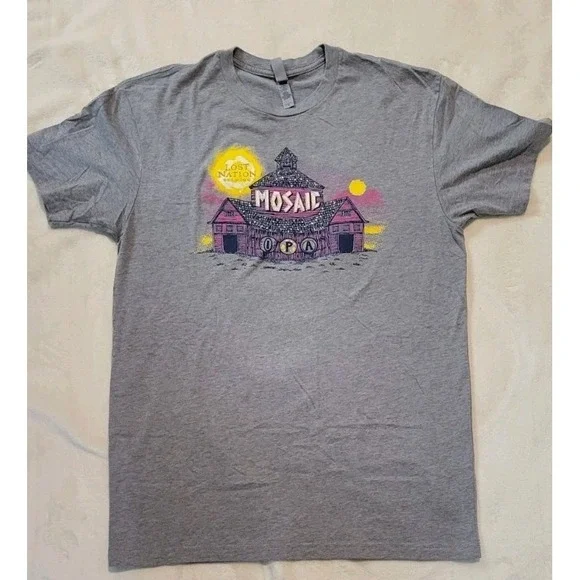 LOST NATION BREWING MOSAIC IPA WOMENS GRAY SHORT SLEEVE T SHIRT SIZE MEDIUM