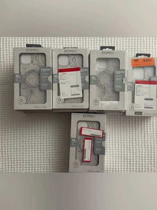 LOT OF 24 NEW INCIPIO IPHONE CASES FOR 14,14 Pro, 14 plus OPEN BOX