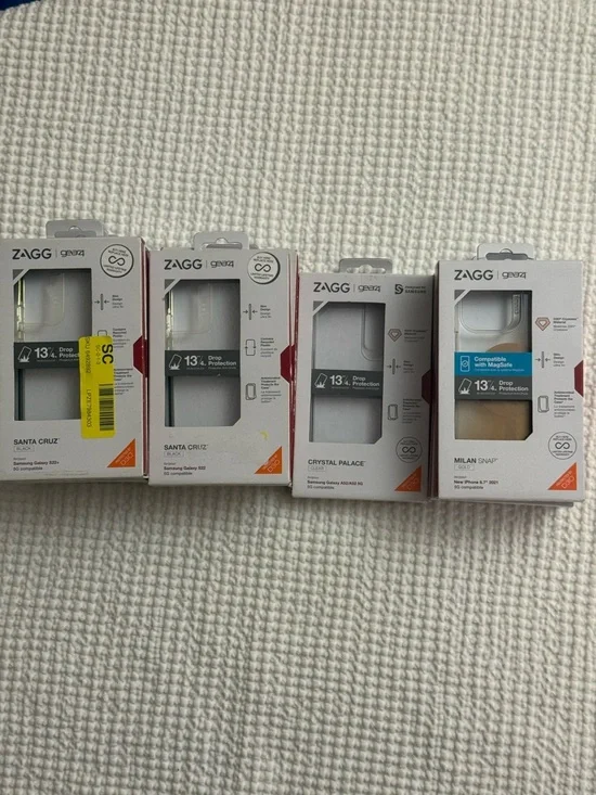 LOT OF 11 NEW ZAGG GEAR 4 PHONE CASES FOR IPHONE AND SAMSUNG OPEN BOX
