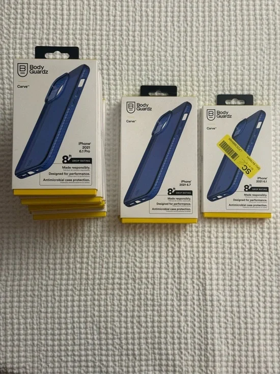 LOT OF 12 Brand New Body Guardz   iPhone cases for 13, 13 Pro and 13+ open box