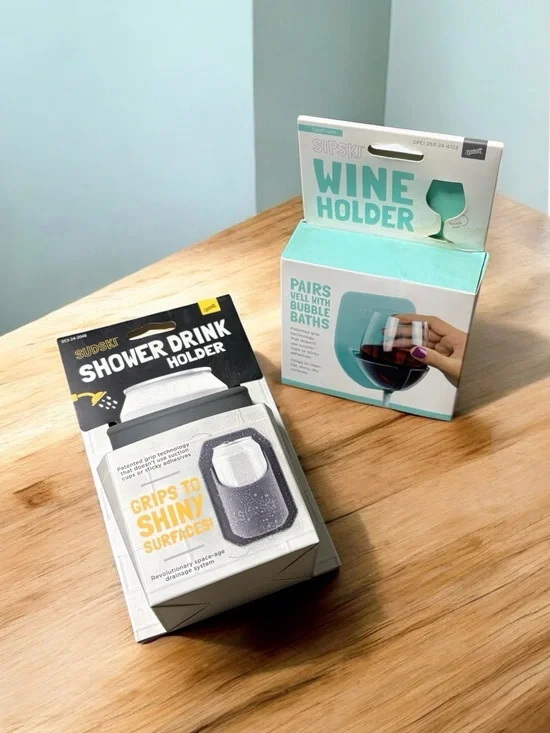 Set of 2 Silicone Beer Holder & Silicone Wine Holder