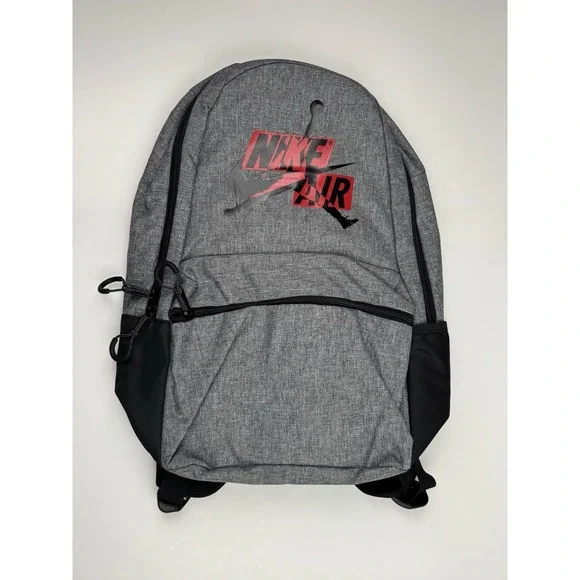 Nike Air Jordan Jumpman‎ Carbon Heather Boys Large Backpack 9A0381-GEH New