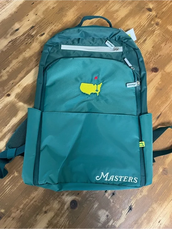 NWT Masters Green Golf Logo Backpack - Masters green