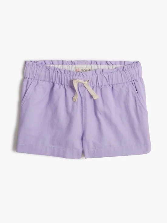 New JCREW CREWCUTS Girls Size 5 Pull-on Paper-Bag Short Vintage Lilac $43 BX059
