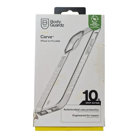 G7. BodyGuardz Carve Case Apple iPhone 14 Pro Max (6.7 2022)‎ - Clear