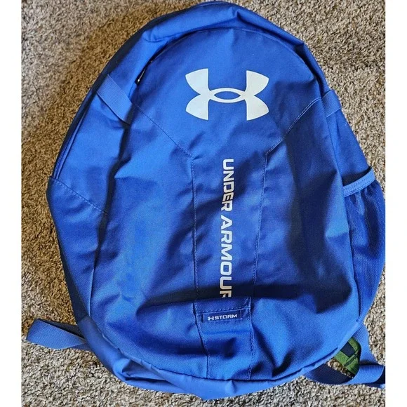Under Armour Hustle Lite Backpack Blue UA Storm School Travel Bag