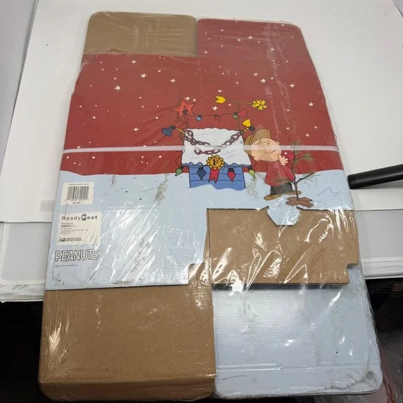 USPS ReadyPost Peanuts Charlie Brown Christmas Mailing Boxes 8x8x8 10 Pack New