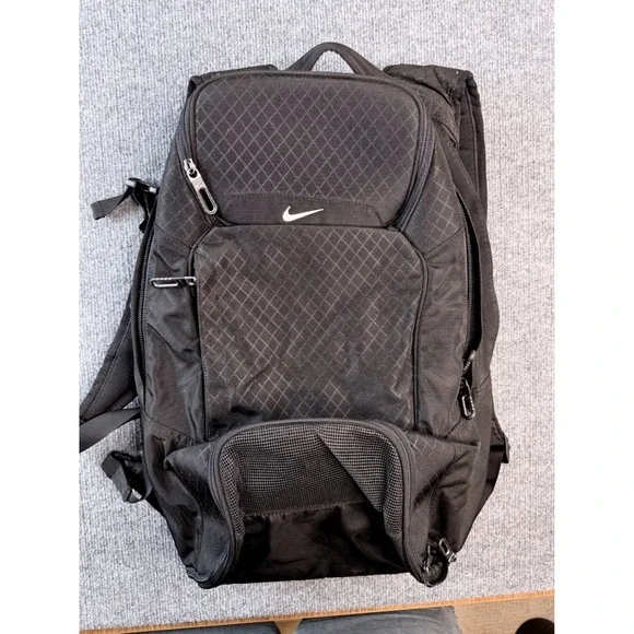 Nike Black Diamond Ripstop Backpack Laptop Travel School Bag Y2K 90s