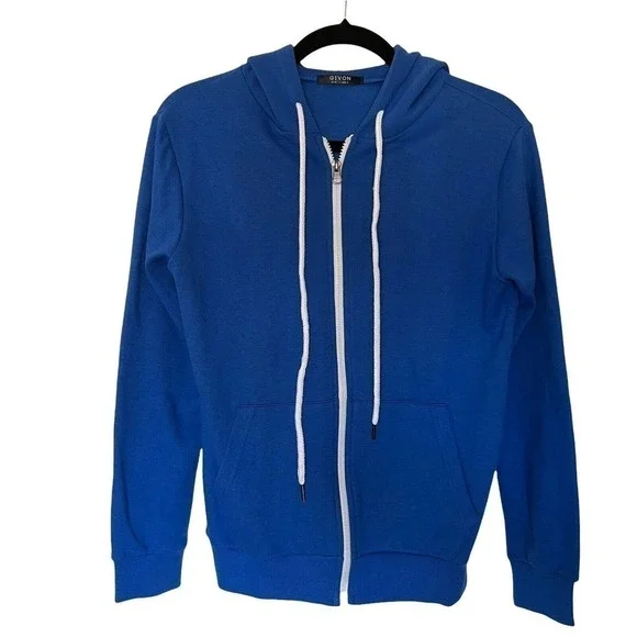 GIVON‎ Zip-up Hoodie Lightweight Comfortable Long Sleeve Kanga Pocket Womens XS