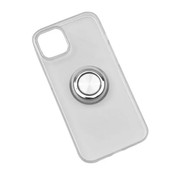 Transparent iPhone 13 Case with 360 Degree Adjustable Ring Holder