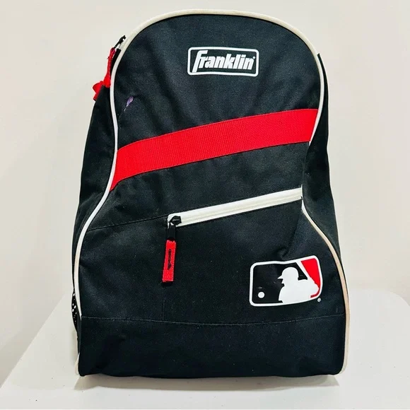 Franklin Sport Baseball Backpack Bat pack Equipment Bag Red‎ Black