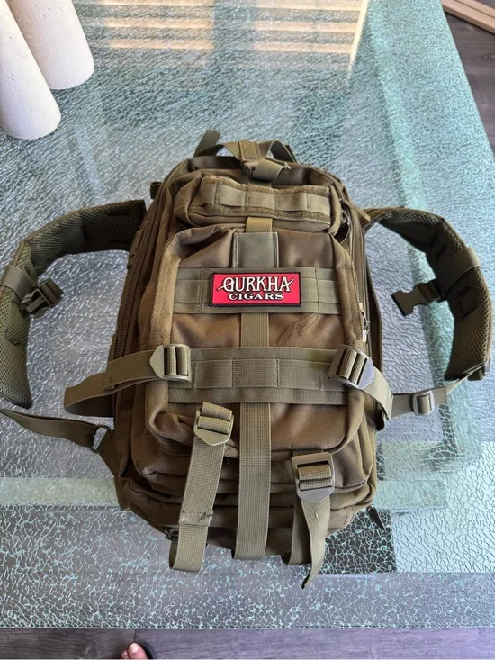 Gurkha Cigars Tactical Men's Backpack in Olive Green