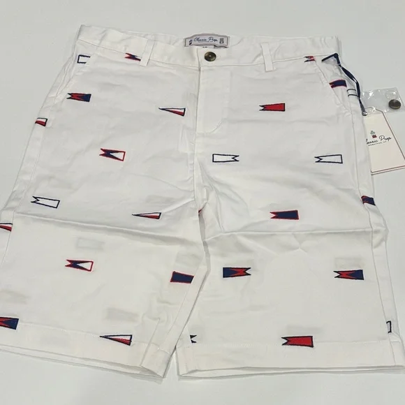 NEW Classic Prep Hudson Short Burgee Embroidery