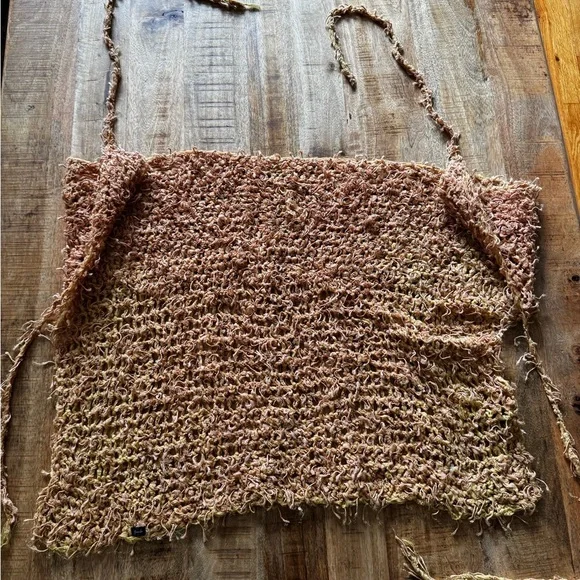 Yana K 100% cotton open stitch Knit Top NWOT