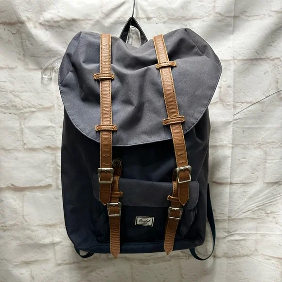Herschel Little America Laptop Backpack, Black/Tan‎