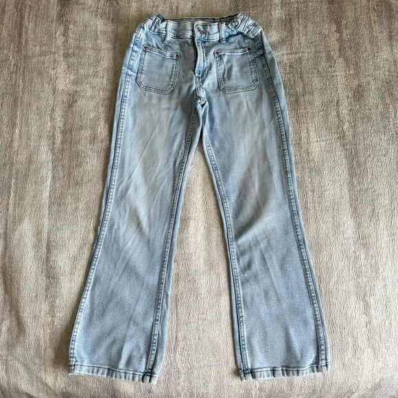 Zara Light Blue Flare Kids Jeans, Size 11-12