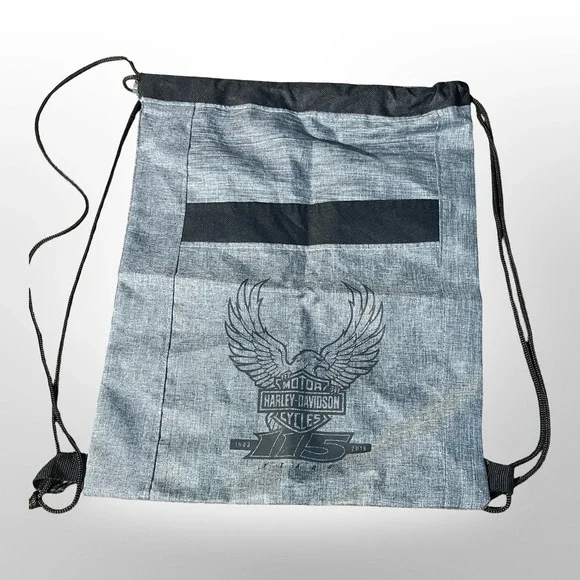 Harley-Davidson 115th Anniversary Drawstring Backpack‎ Gym Bag