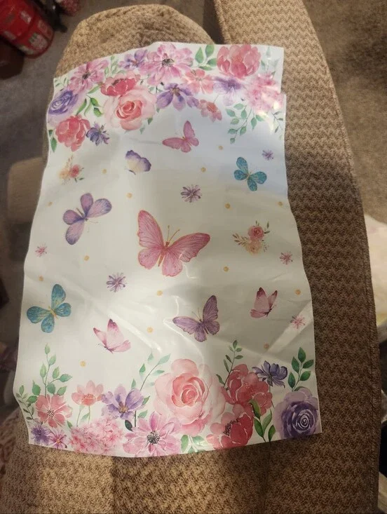 Floral Butterfly 10x13 POly BAGS QTY 20