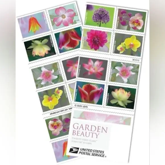 100 Garden Beauty 2021 Forever Flowers Postage Stamps USPS Wedding‎ Invitations