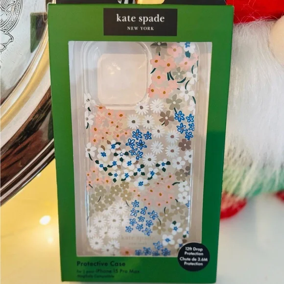 NIP 🌸♠️Kate Spade ♠️🌸iPhone 15 Pro Max & 15 Plus / 14 Plus MagSafe Phone Case♠️