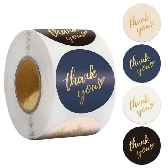 Variety Roll‎ of 500 Thank You Stickers
