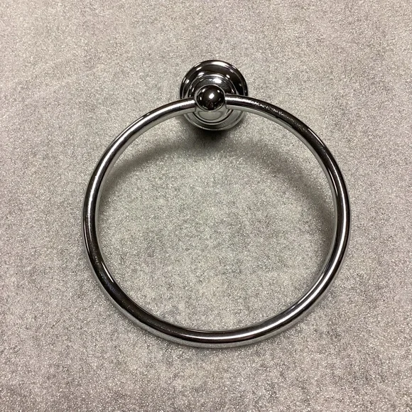 Silver Chrome Wall Mount Towel Ring