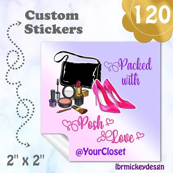 120 Thank you Stickers