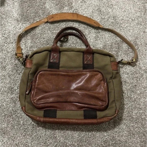 Will Signature Canvas‎ and Bridle Leather Briefcase OUT OF STOCK RARE