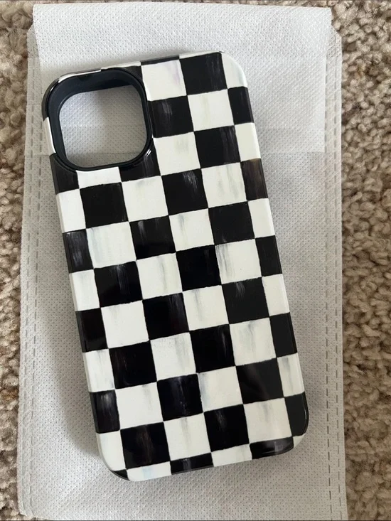 Mackenzie Childs x Society6 Phone Case. Black and White Protective Phone Case
