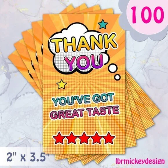 100 Thank You Cards