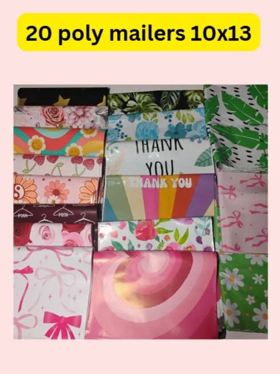 20 assorted mystery mixed polymailers size 10x13