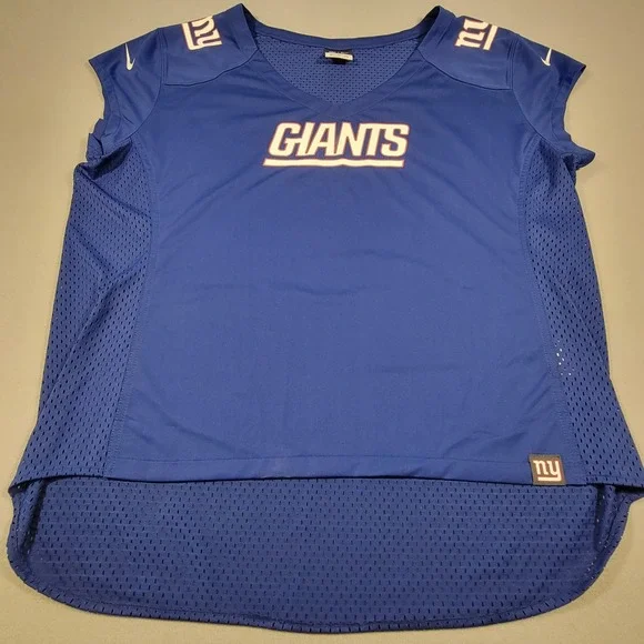Nike New York Giants Football Jersey Women's Top Size XXL NFL‎ Team Apparel