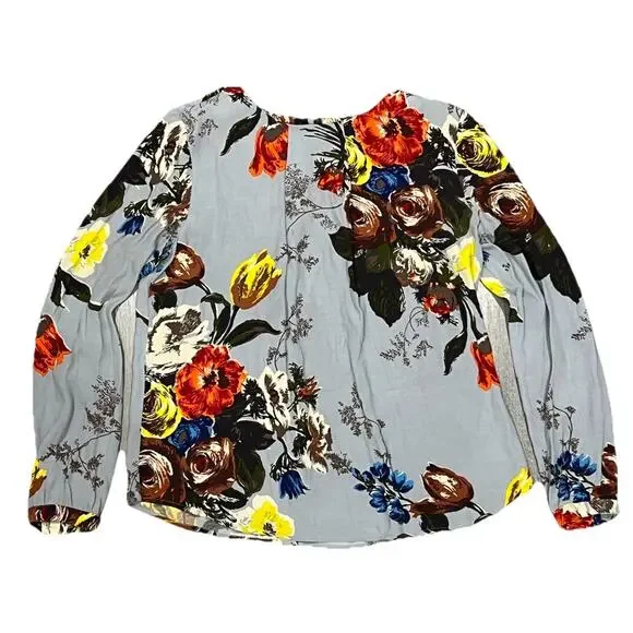 Boden Floral Top Boho Lagenlook Blouse Size 6 A003652