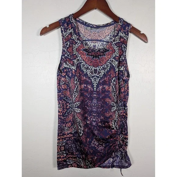 Athleta Tank Top‎ Womens Small Ruched Side Sleeveless Activewear Shirt