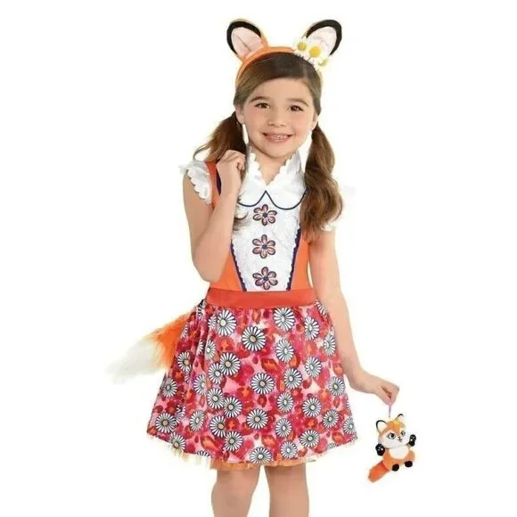 Enchantimals Felicity Fox Costume Dress Up CosPlay Toddler Girl Size 3-4 3T 4T