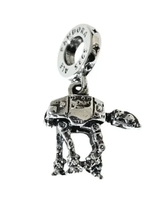 Pandora Star Wars 925 Sterling Silver At-AT Walker Robot Bracelet Pendant Charm
