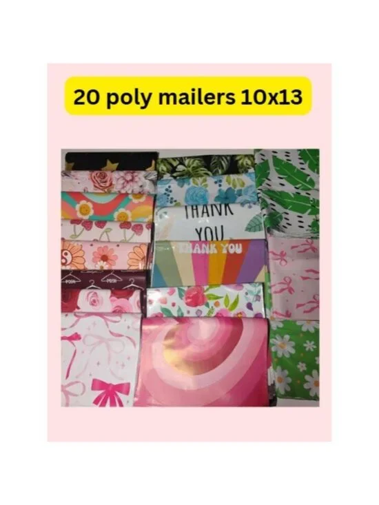 20 Assorted Mixed Polymailers Size