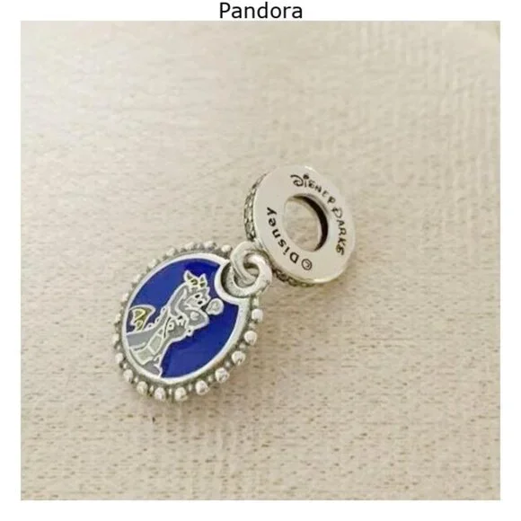 Pandora Blue and Silver Charm Bracelet